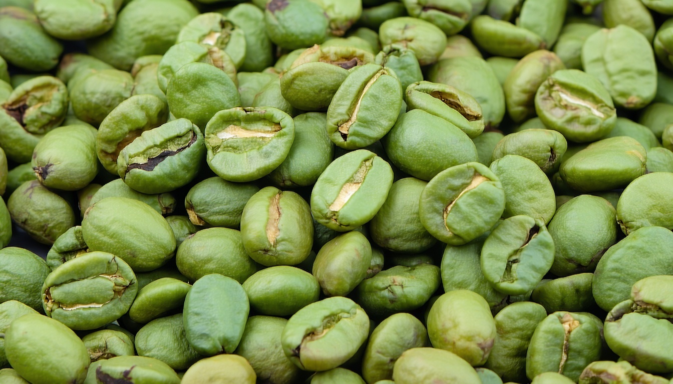 Green coffee beans sourced from India